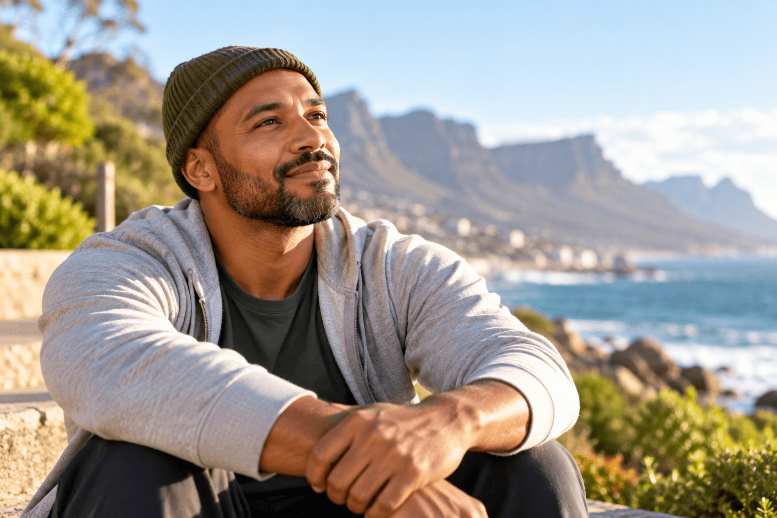 Man outdoors representing mental health and addiction recovery